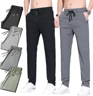 Mens Pants, Unisex Ultra Stretch Quick Drying Pants Casual Work Comfy Pant