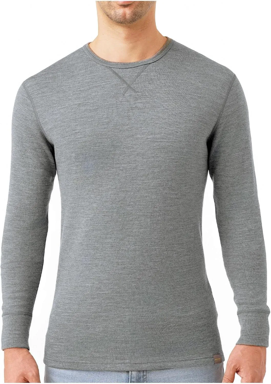 MERIWOOL Mens Base Layer 100% Merino Wool Heavyweight 400g Thermal Shirt for Men
