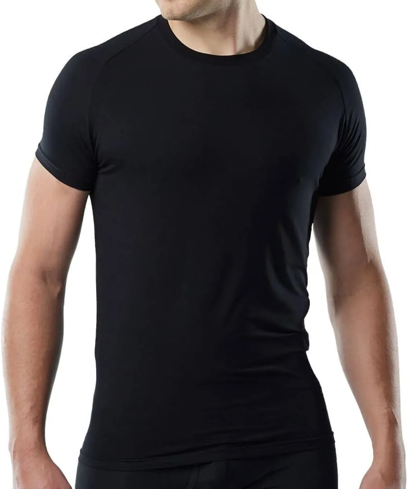 Mr. Davis Men's Bamboo Viscose Tailored Cut Crew Neck Undershirt 6 Pack