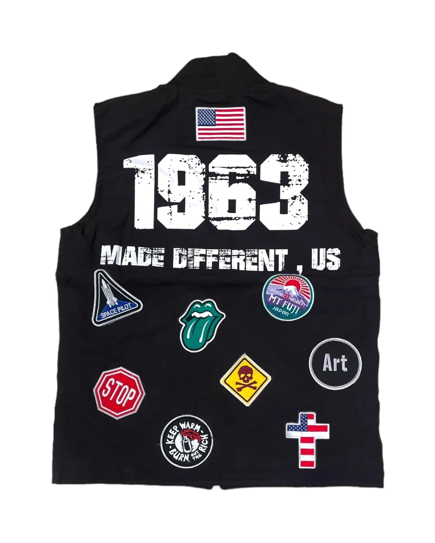Patched Up Bomber Vest