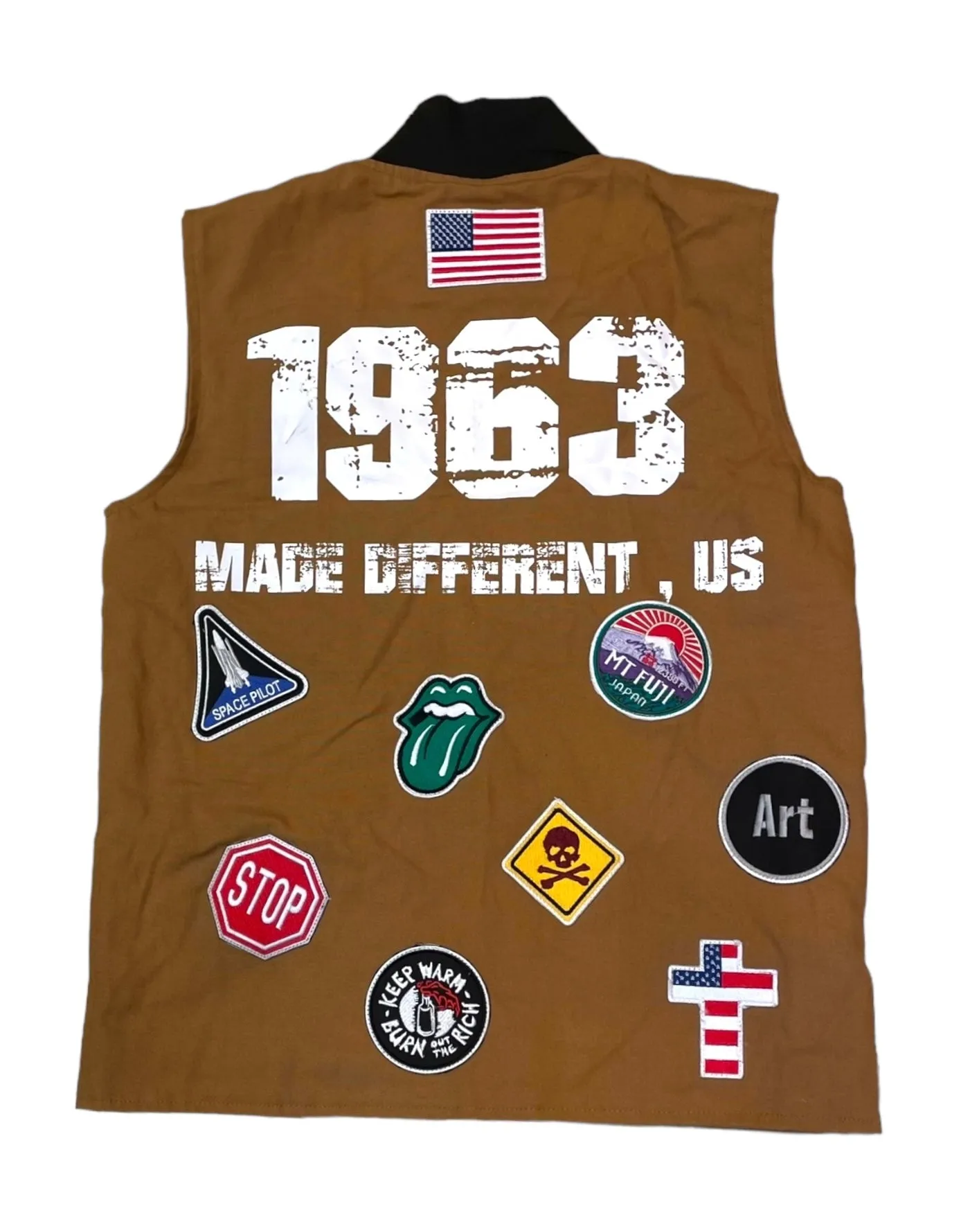 Patched Up Bomber Vest