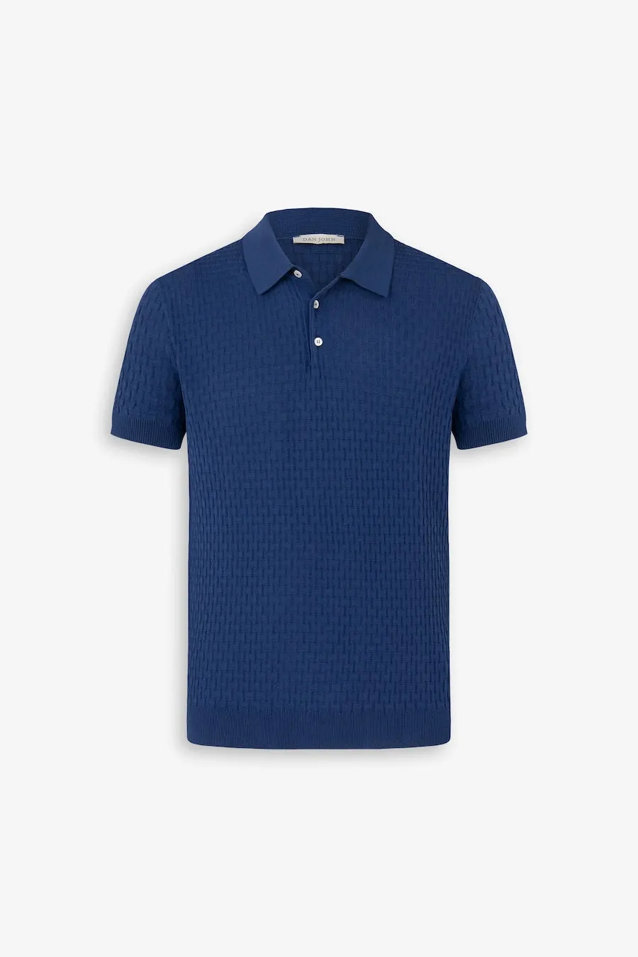 Polo in maglia punto mattonella royal