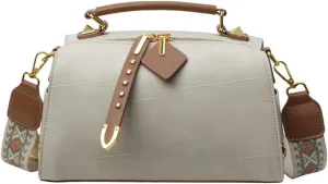 Retro Crossbody Bags for Women Small Shoulder Bag Soft PU Leather Handbags Purses Fashion Tote Satchel