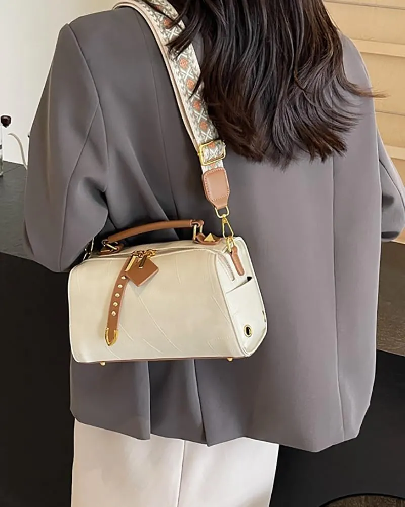 Retro Crossbody Bags for Women Small Shoulder Bag Soft PU Leather Handbags Purses Fashion Tote Satchel