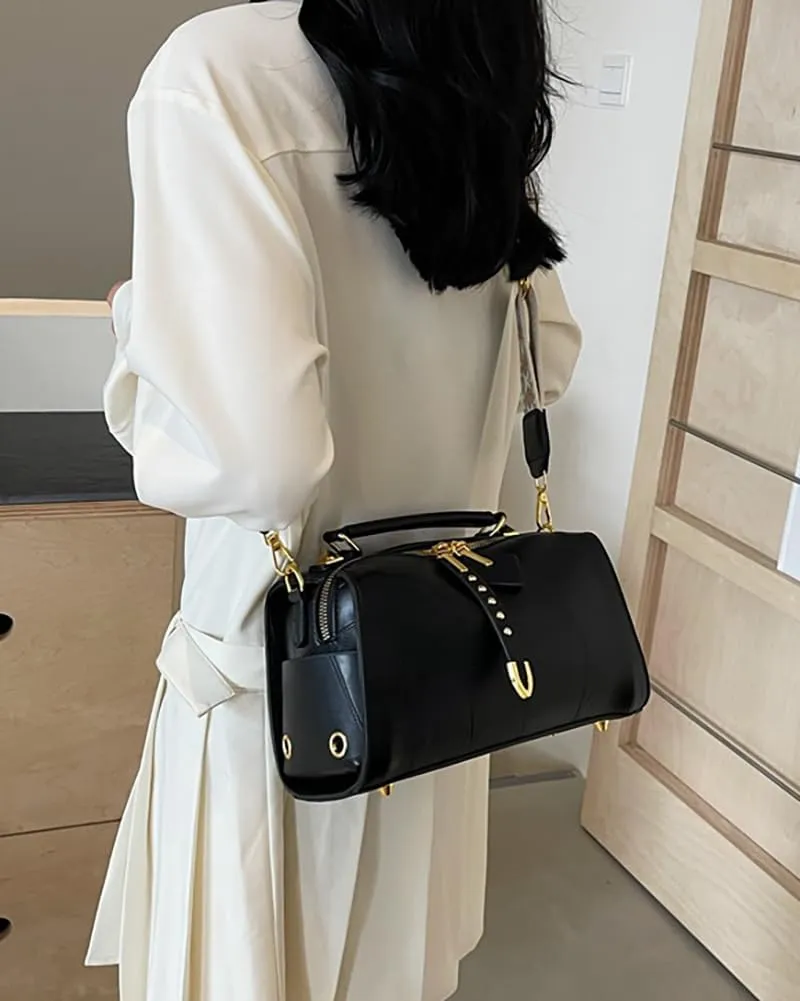 Retro Crossbody Bags for Women Small Shoulder Bag Soft PU Leather Handbags Purses Fashion Tote Satchel