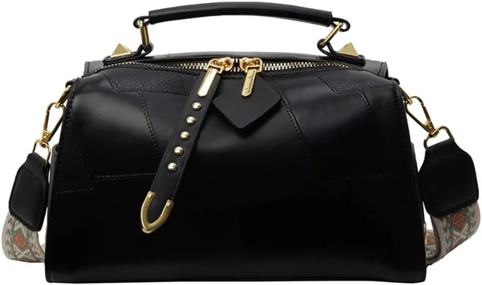 Retro Crossbody Bags for Women Small Shoulder Bag Soft PU Leather Handbags Purses Fashion Tote Satchel