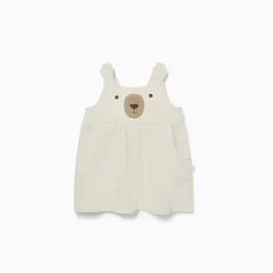 Sherpa Bear Pinafore Dress