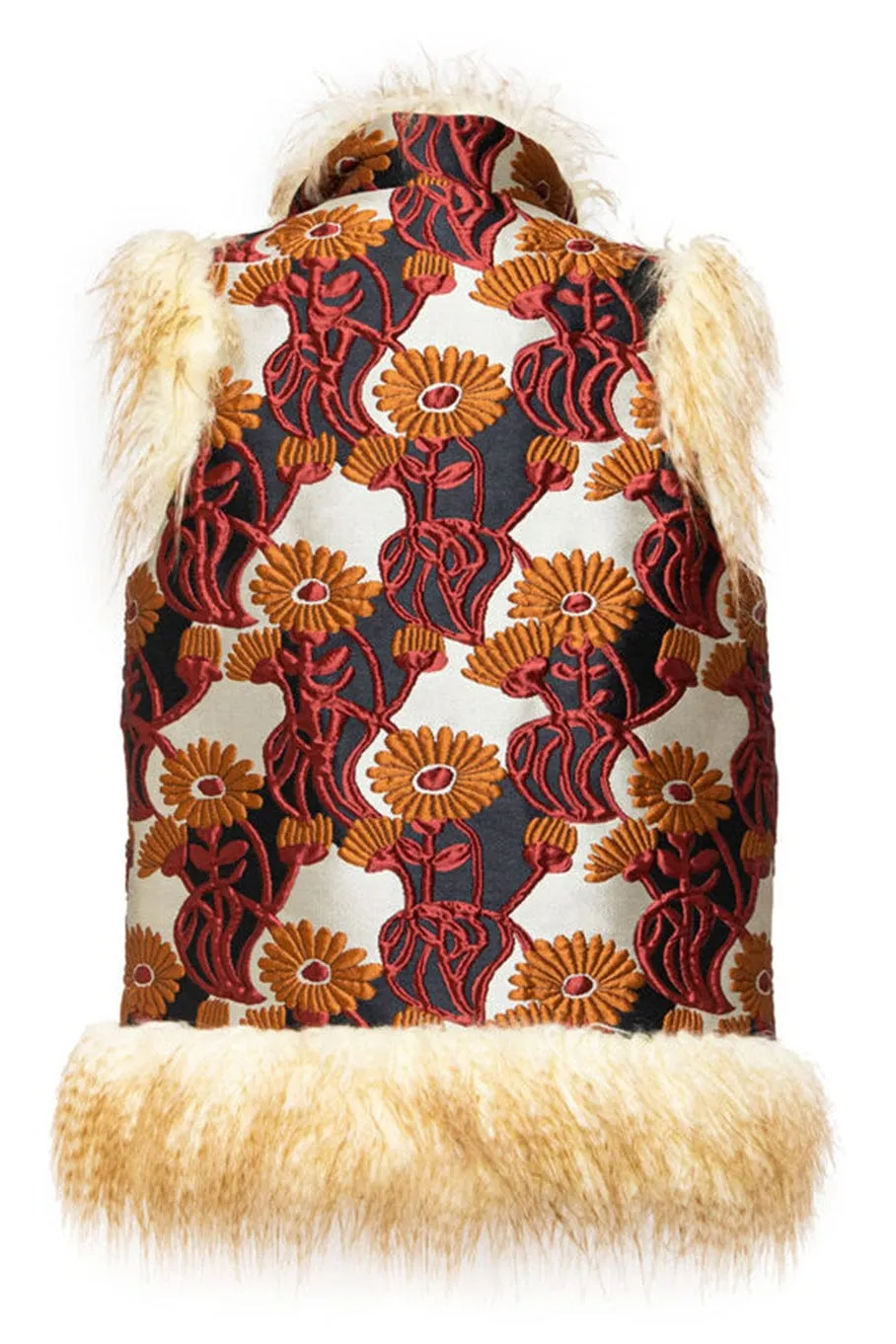 Sleeveless Folk Jacket