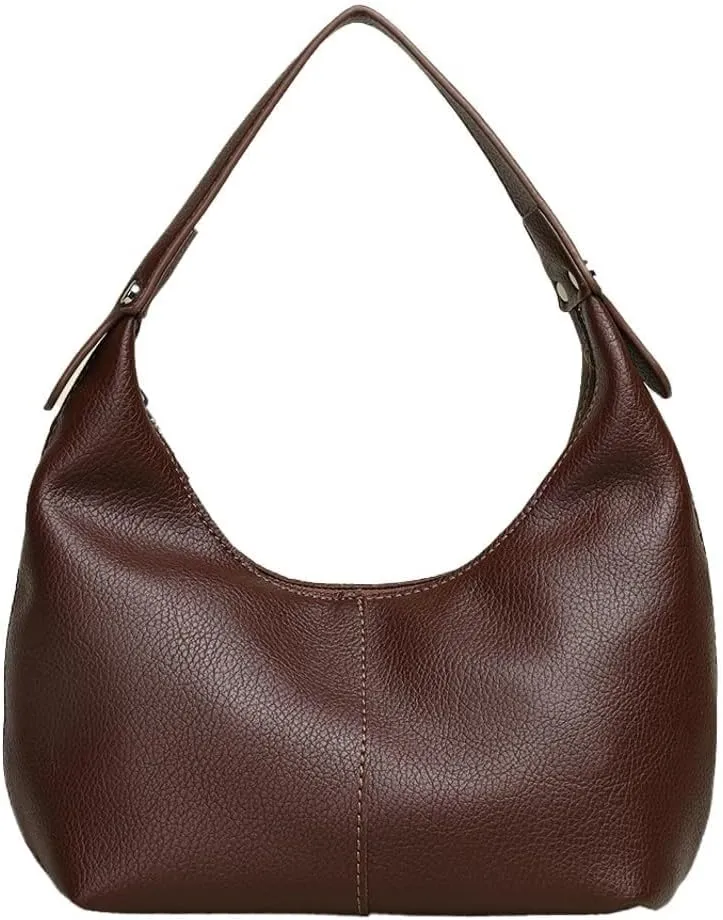 Soft Vegan Leather Hobo & Shoulder Dumpling Handbags for Womens Small Tote Purse Featuring