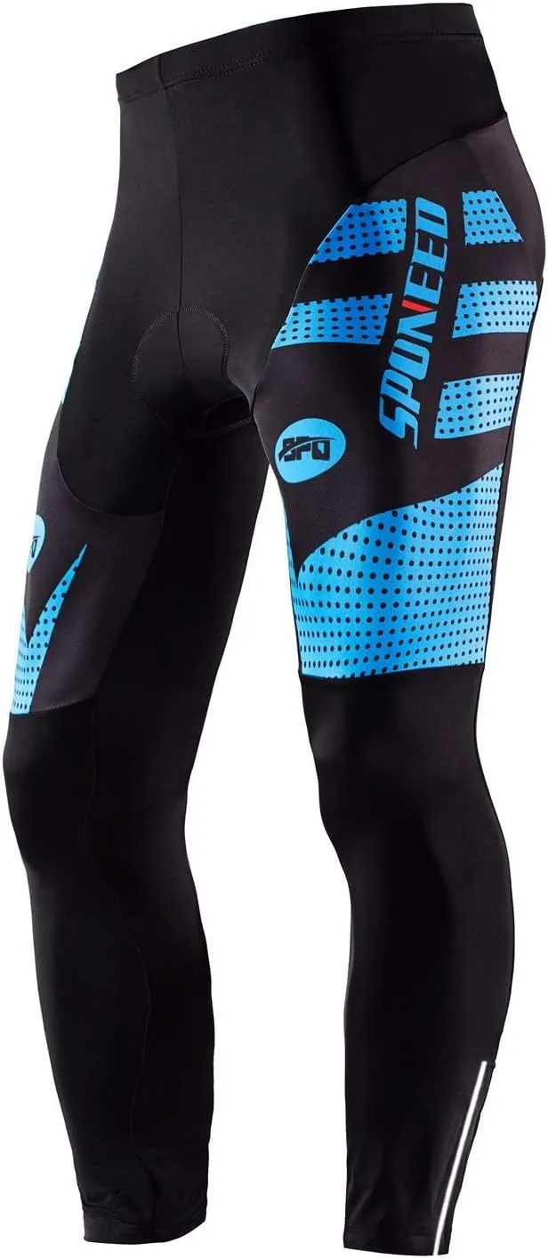 sponeed Men's Bicycle Pants 4D Padded Road Cycling Tights Leggings Outdoor Cyclist Riding Bike Wear