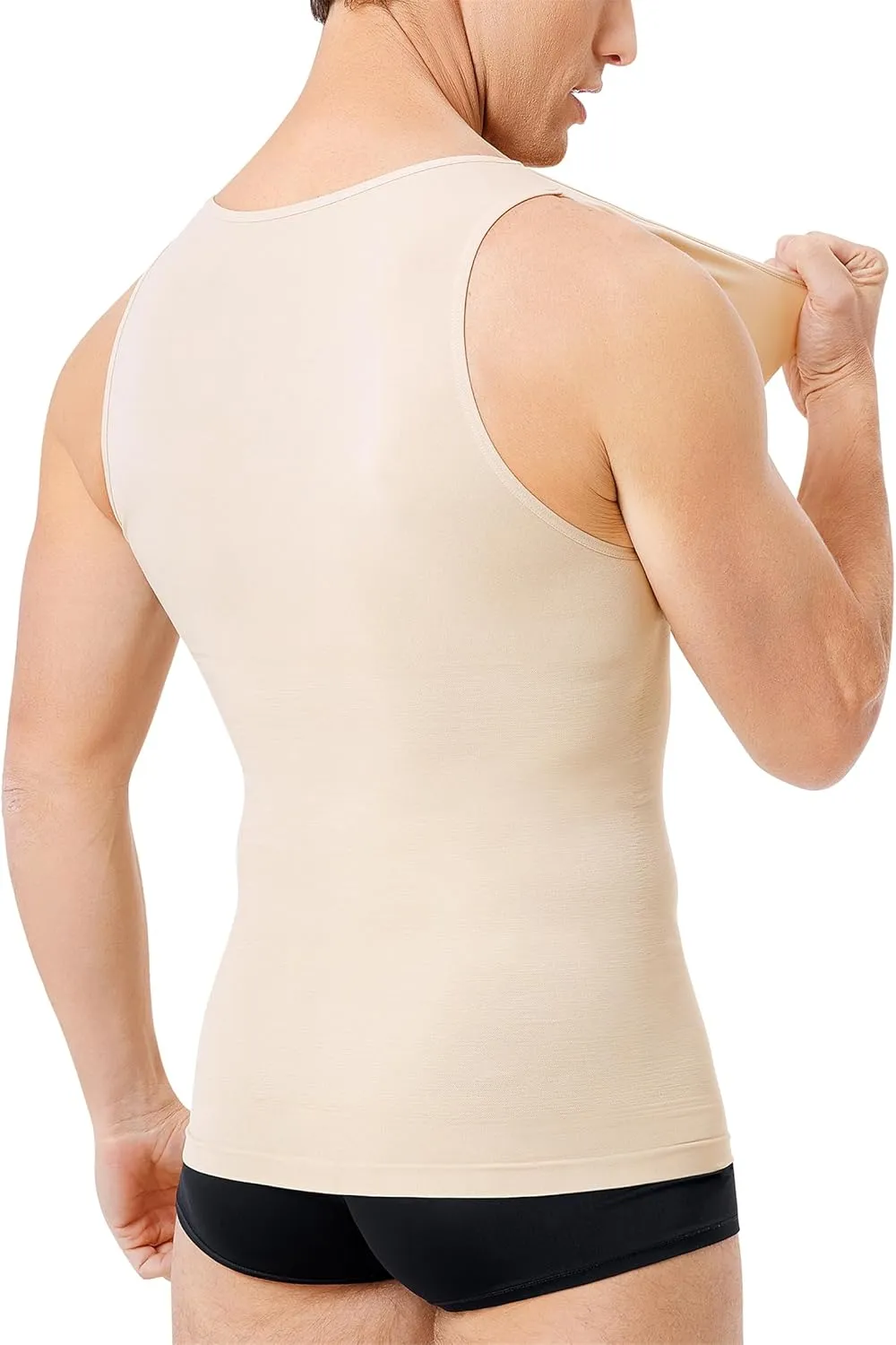 TAILONG Compression Shirt For Men Body Shaper Vest Sleeveless Slimming Undershirt Tummy Control Shapewear Tank Top