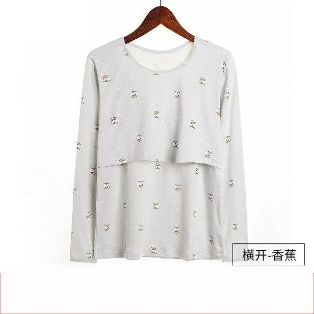 Teenster Maternity Clothes Long sleeve Undershirts for Pregnant