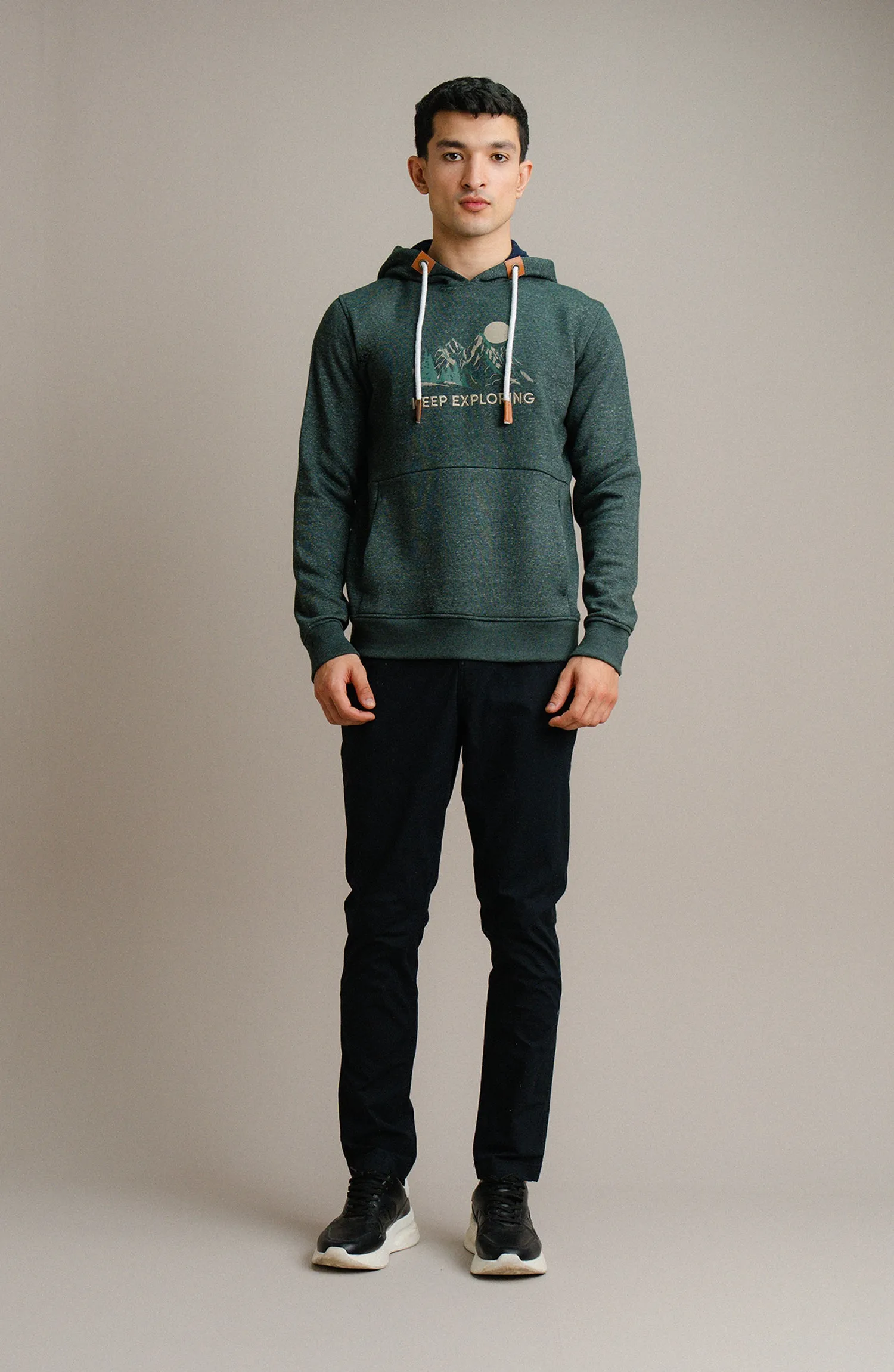Textured Neps Pullover - Green