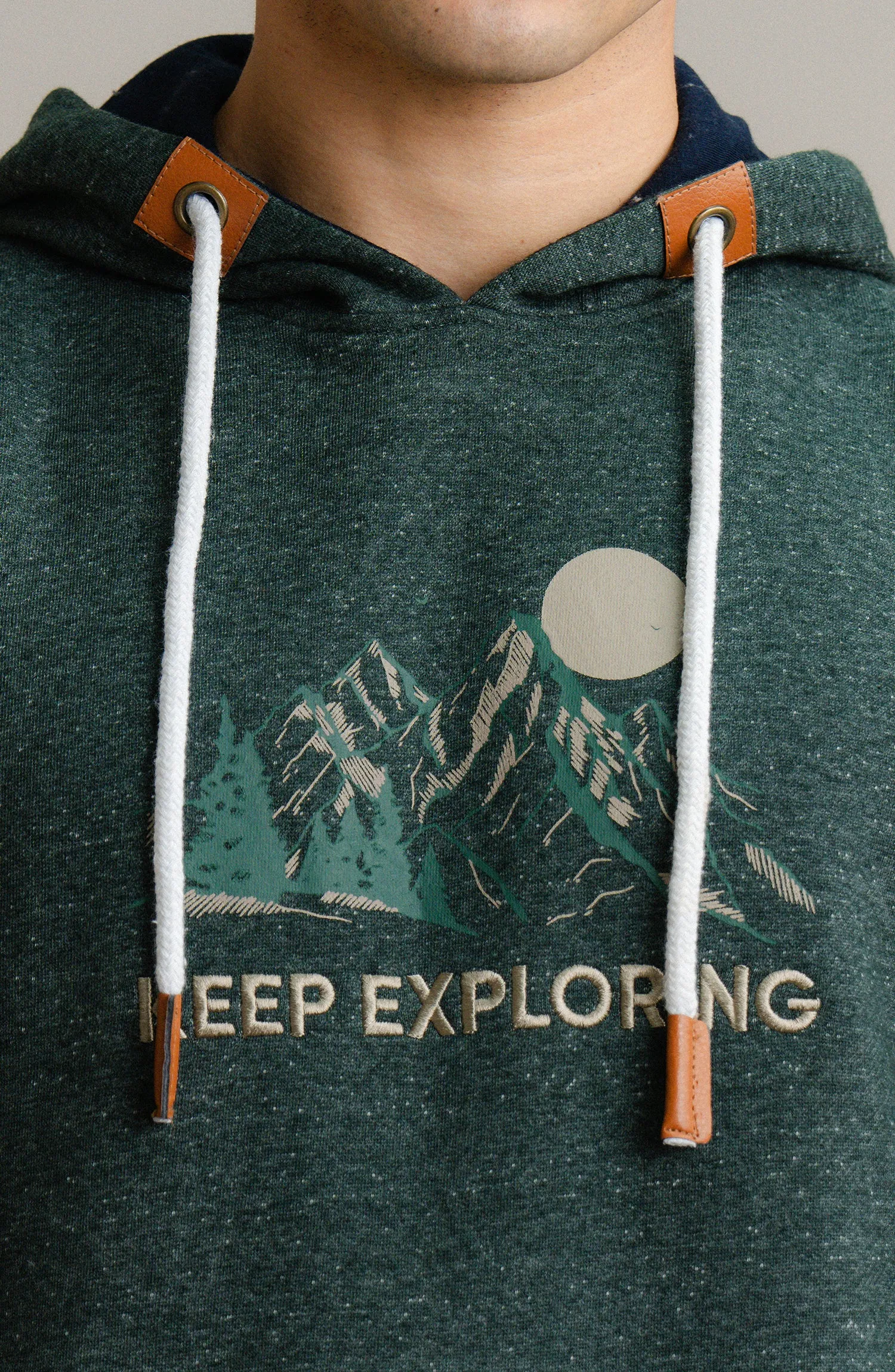 Textured Neps Pullover - Green