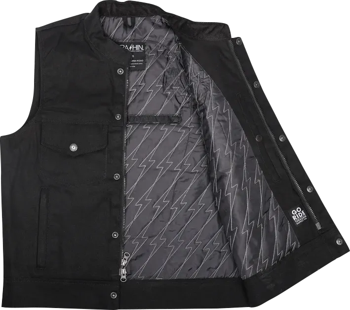 THRASHIN SUPPLY CO. Nightrider v2 Riding Vest - Black - Medium - TMJ-12-09