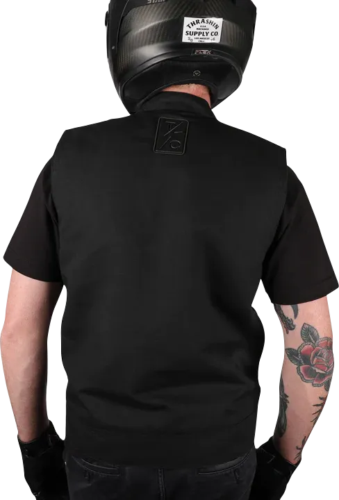 THRASHIN SUPPLY CO. Nightrider v2 Riding Vest - Black - Medium - TMJ-12-09