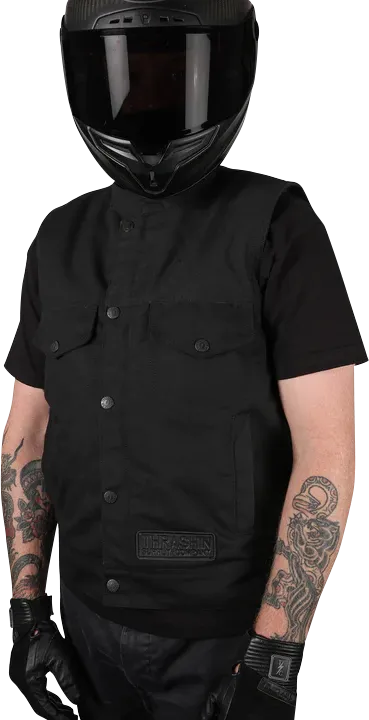 THRASHIN SUPPLY CO. Nightrider v2 Riding Vest - Black - Medium - TMJ-12-09