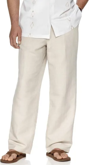 THWEI Linen Pants Mens Casual Drastring Loose Fit Summer Lightweight Beach Pants