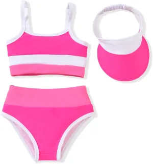 Toddler Girls Bikini Adjustable Swimsuit for 1-4 Years Old