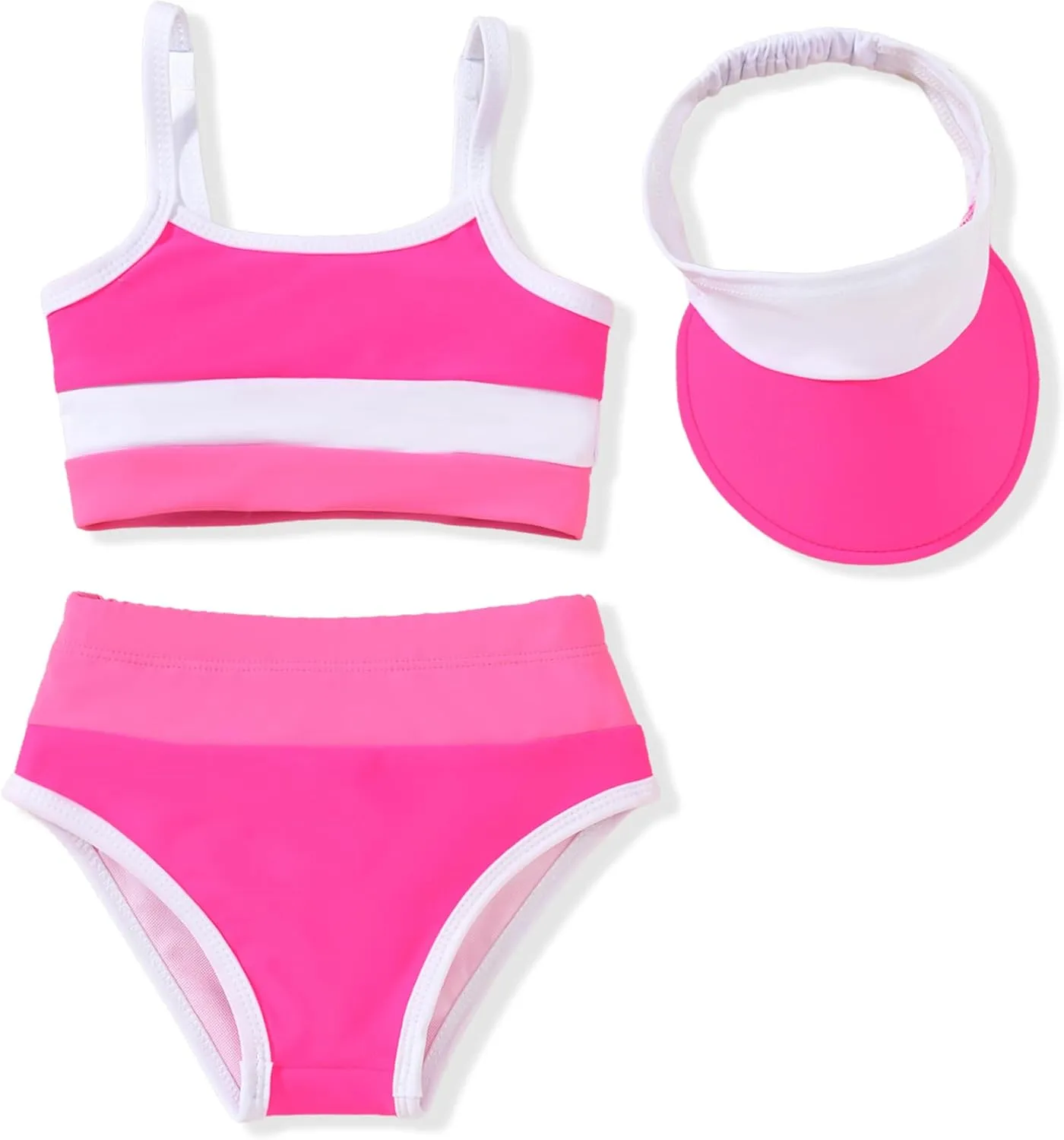 Toddler Girls Bikini Adjustable Swimsuit for 1-4 Years Old