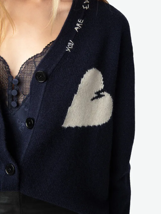 Travia Cardigan Encre