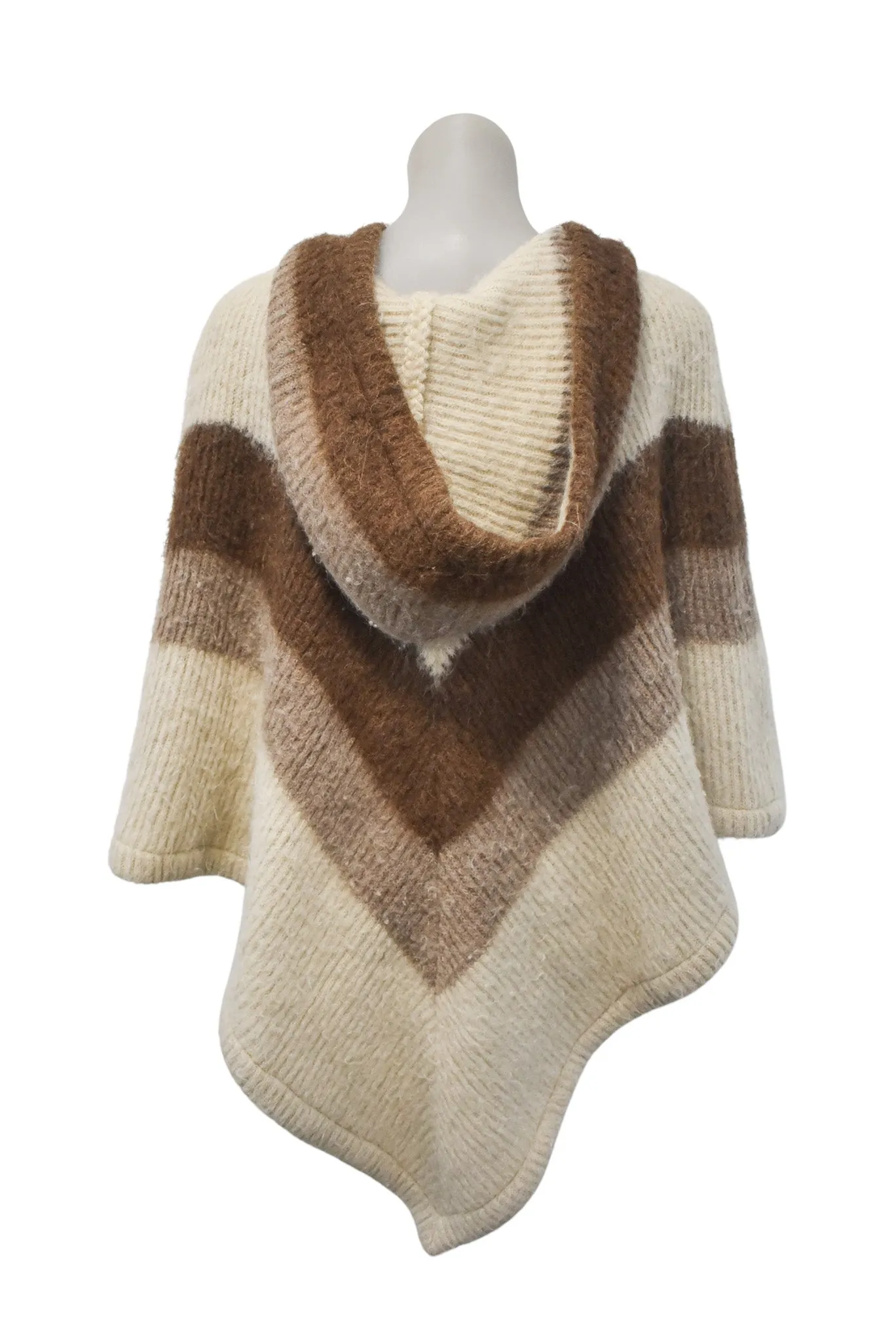 Vintage Eider knit Icelandic poncho, OSFM