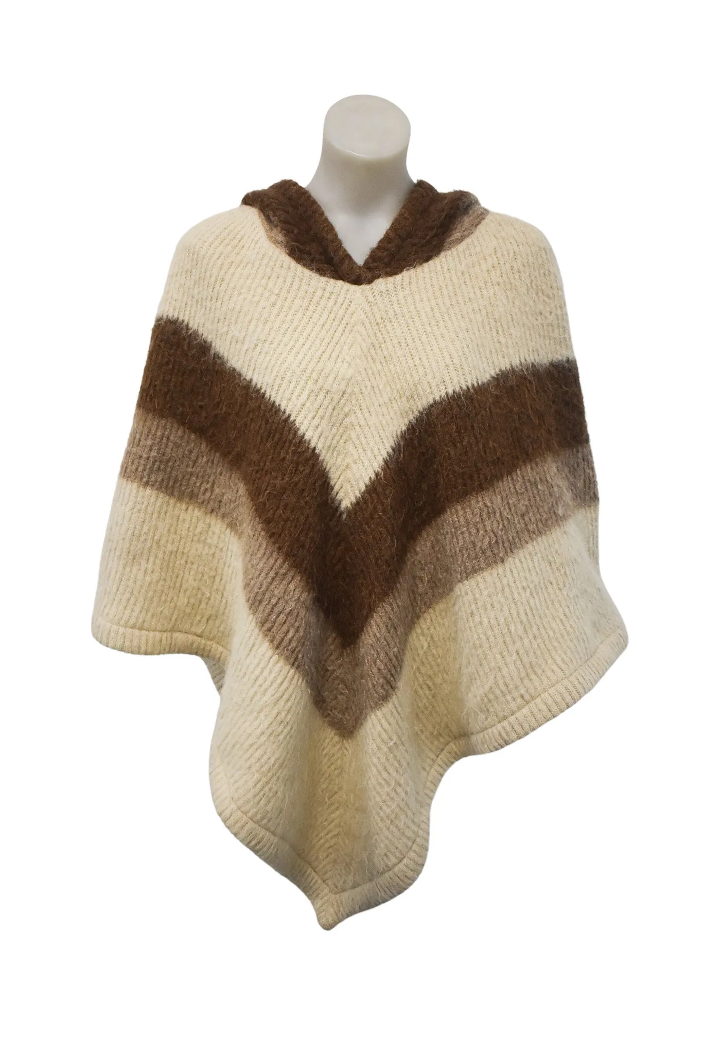 Vintage Eider knit Icelandic poncho, OSFM