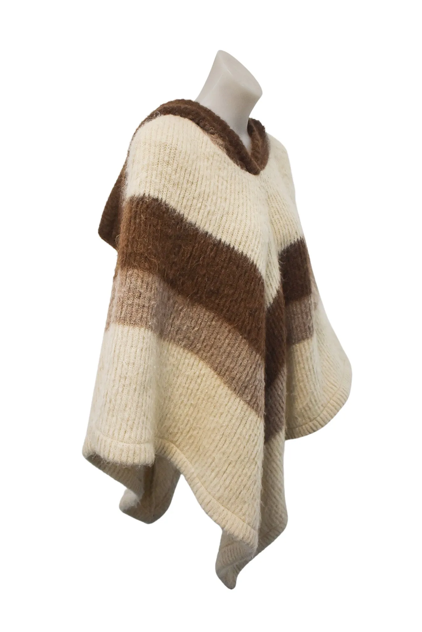Vintage Eider knit Icelandic poncho, OSFM