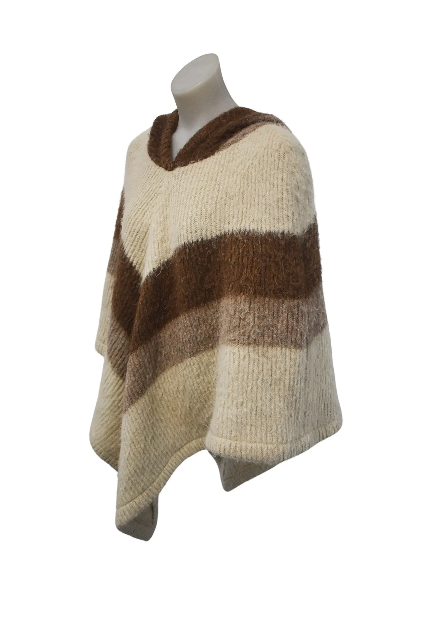 Vintage Eider knit Icelandic poncho, OSFM
