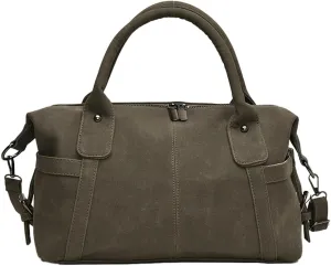 Vintage Tote Bags for Women Large Vegan Leather Shoulder Crossbody Purses Handbags Top Handle Ladies Travel Satchel