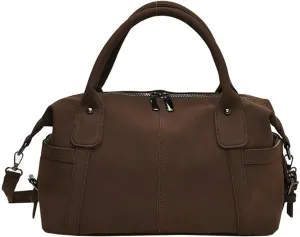 Vintage Tote Bags for Women Large Vegan Leather Shoulder Crossbody Purses Handbags Top Handle Ladies Travel Satchel