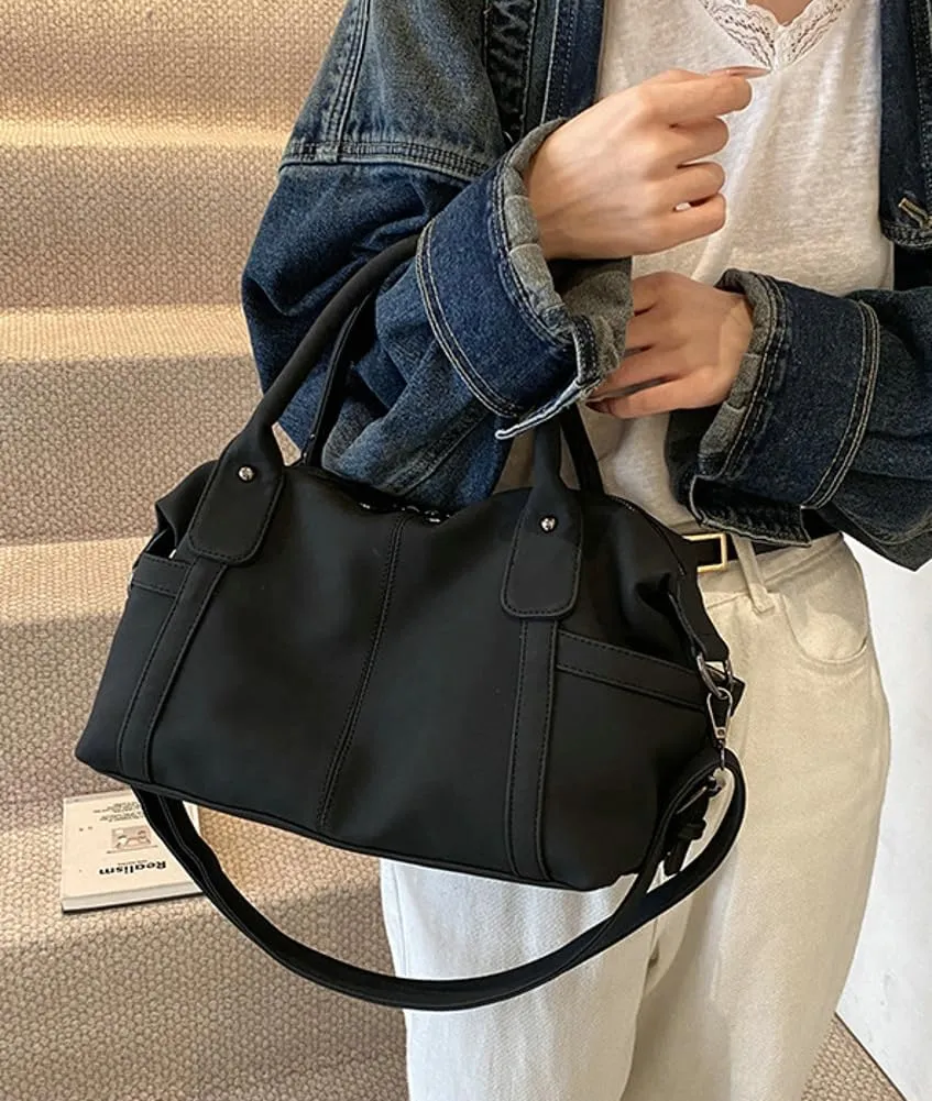 Vintage Tote Bags for Women Large Vegan Leather Shoulder Crossbody Purses Handbags Top Handle Ladies Travel Satchel