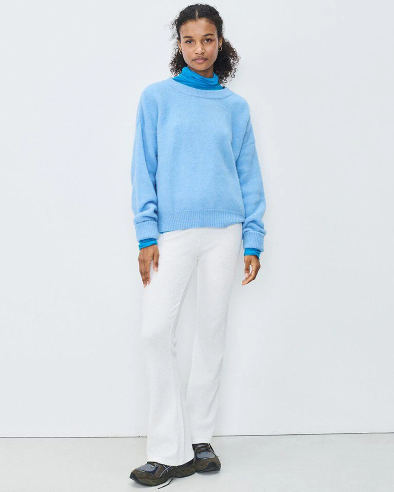 Vito Crewneck Sweater in Atmosphere Chine
