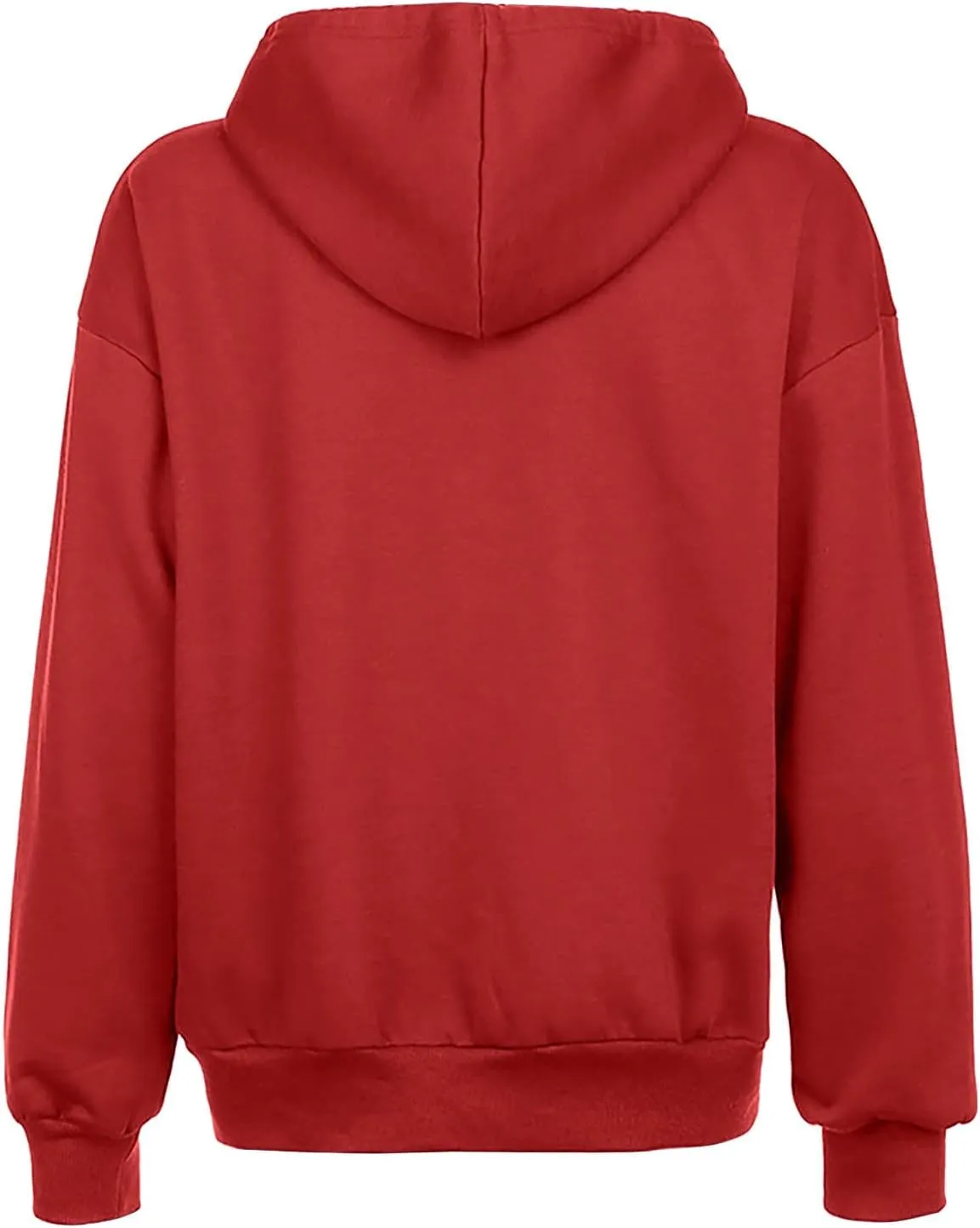 Wirziis Oversized Zip Up Hoodie for Women 2024 Fleece Jacket Fall Outfits Casual Hooded Tops Teen Girls Drawstring Cardigan