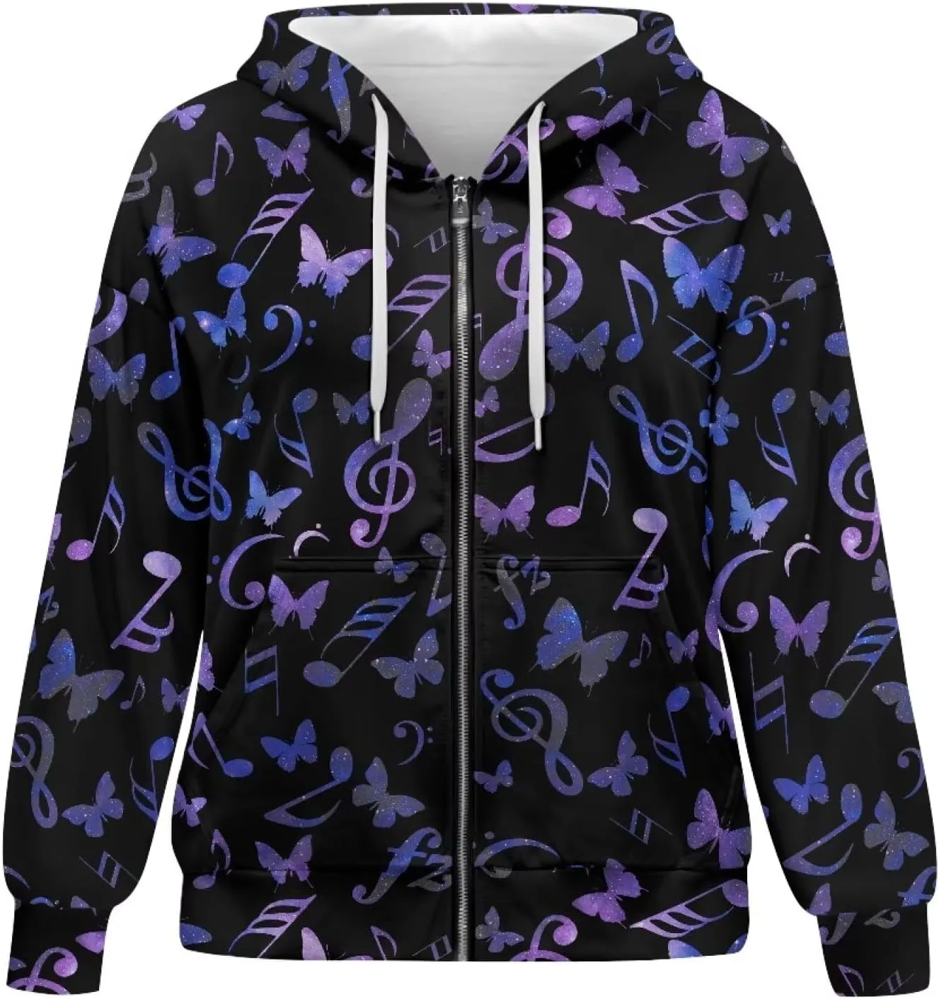 Women Y2K Hoodies Zip Up Long Sleeve Shirt Tops Drop Shoulder Oversized Jacket Streetwear with Pockets