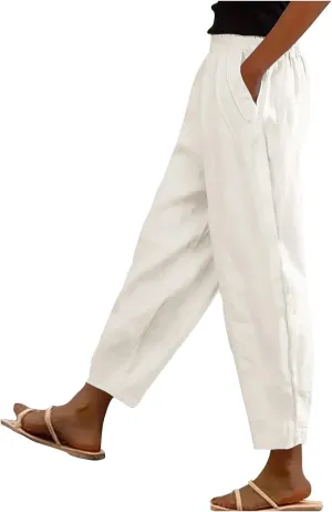 Women's Casual High Waist Wide Leg Straight Dress Pants Trousers with Pocket Long Palazzo Pants Regular Size