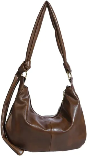 Womens Casual Shoulder Bags Soft Vegan Leather Crossbody Tote Purse Large Dumpling Handbag Top Handle Satchel