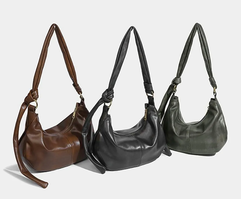 Womens Casual Shoulder Bags Soft Vegan Leather Crossbody Tote Purse Large Dumpling Handbag Top Handle Satchel