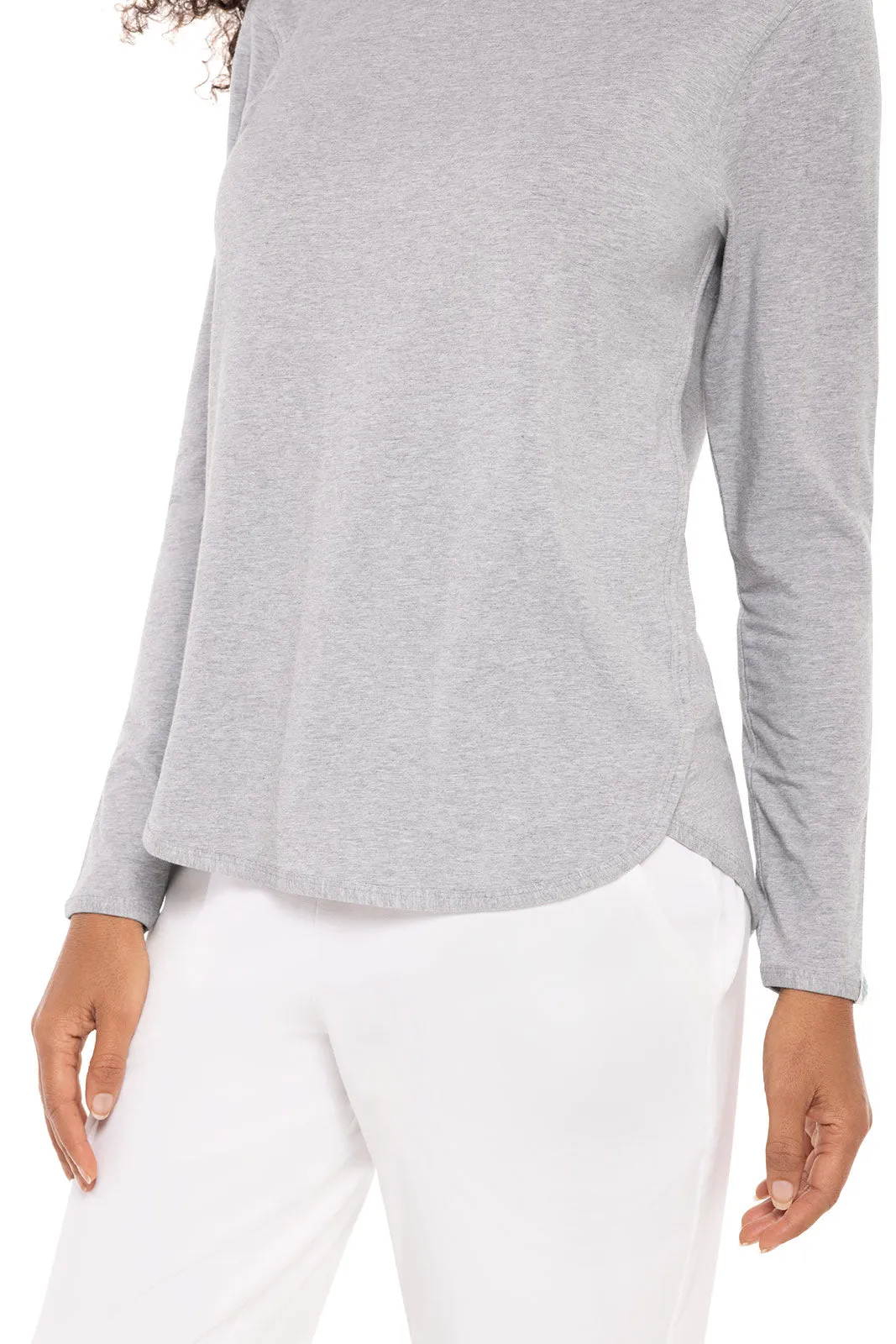 Women's Heyday Side Split Shirt  | Grey Heather