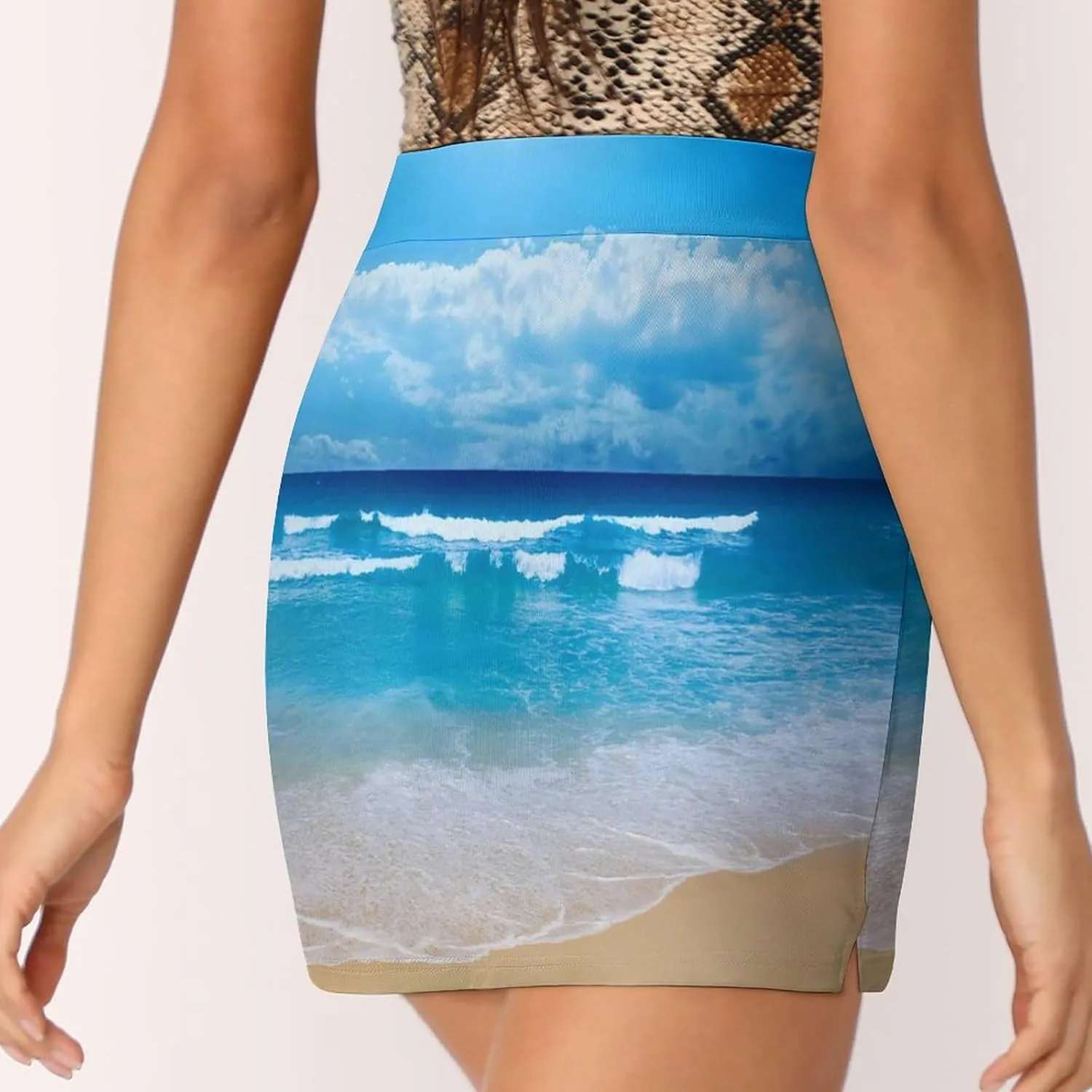 Women's High Waist A-line Short Trouser Skirt Casual Light Proof Trouser Skirt with Pocket S-3XL