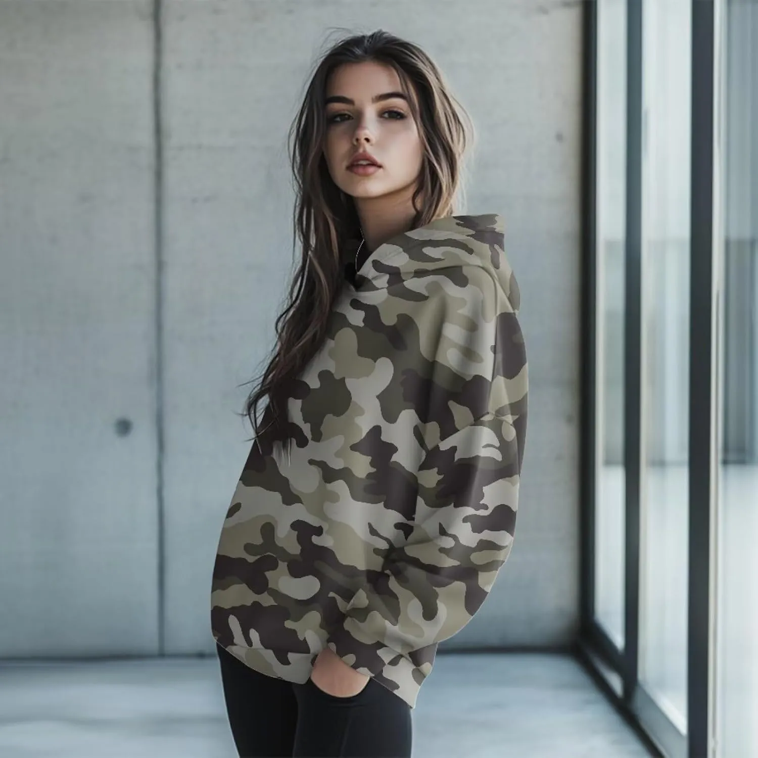 Women's Hoodies Oversized Long Sleeve Sweatshirt Casual Fall Outfits Loose Fit Pullover Tops Sizes S-2XL
