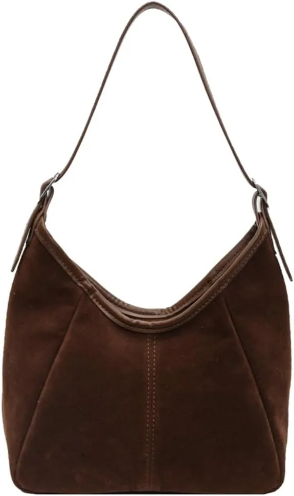 Womens Large Work Shoulder Tote Bag Soft PU Leather Satchel Casual Suede Messenger Handbag Travel Crossbody Purse