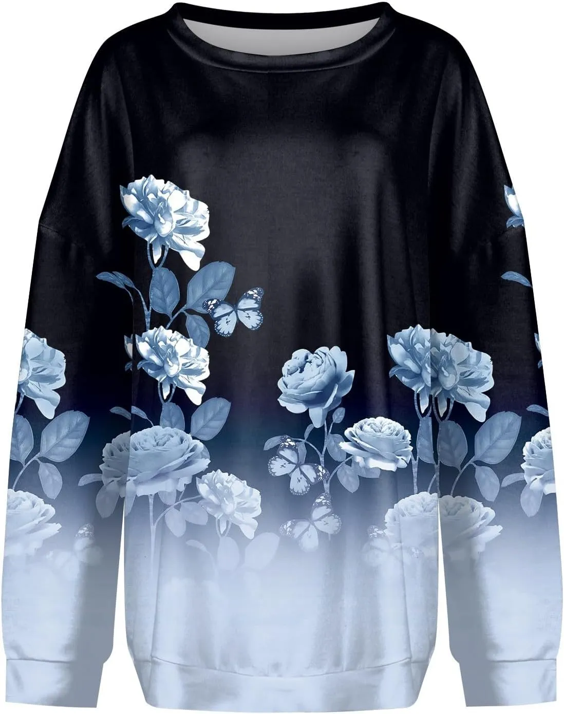 Womens Oversized Sweatshirt Hoodies Fleece Long Sleeve Crewneck Pullover Tops Casual Fall Fashion Outfits Clothes 2024