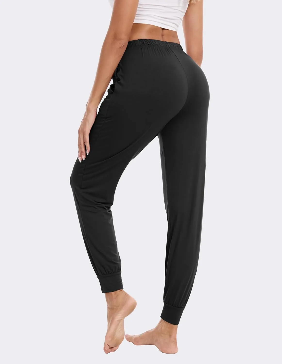 Women's Pajama Pants Casual Pajama Joggers Pant Soft Knit Yoga Bottoms Pj Bottom with Pockets S-XXL
