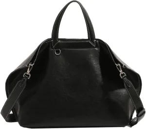 Womens Soft Faux Leather Shoulder Crossbody Bag Large Working Tote Purse Casual Top Handle Handbags Designer Satchel