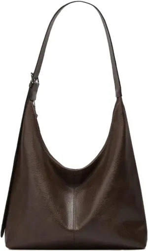 Women's Soft Vegan Leather Shoulder Bag Retro Large Tote Handbag Casual Working Cossbody Satchel Top Handle Purse