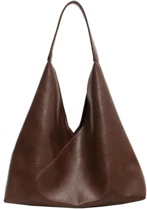 Women's Tote Bags Casual Handbags Soft Vegan Leather Shoulder Purse Stylish Trendy Large Working Top Handle Satchel