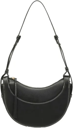 Women's Vegan Leather Shoulder Crossbody Bag Fashion Crescent Bag Dumpling Designer Clutch Purse Satchel