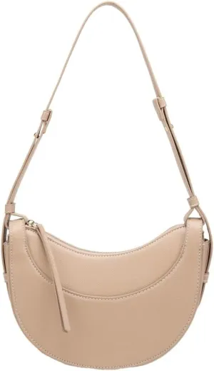 Women's Vegan Leather Shoulder Crossbody Bag Fashion Crescent Bag Dumpling Designer Clutch Purse Satchel