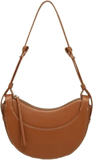 Women's Vegan Leather Shoulder Crossbody Bag Fashion Crescent Bag Dumpling Designer Clutch Purse Satchel